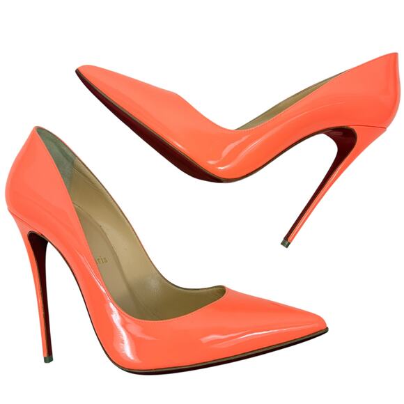 Christian Louboutin So Kate Patent Leather Heels Flamingo Size 39 - Picture 8 of 9